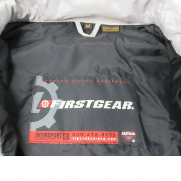 First Gear Womens Riding Jacket Water and Wind Proof Size Medium RN 71136 BL/WT - Picture 3 of 6